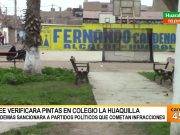 JEE fiscalizará pintas políticas en lugares prohibidos