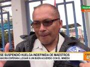 Maestros regresan a las aulas luego de suspendida su huelga nacional