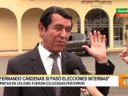 El Dr. Cárdenas lamenta que el JEE demore tanto en inscribir a los candidatos
