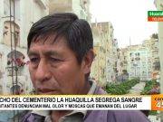Nicho del cementerio La Huaquilla segrega sangre