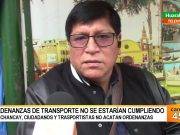 Chancay: Ciudadanos y transportistas no acatan ordenanzas de tránsito vehicular por mala educación
