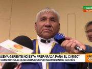 Dirigente transportista: “Nueva gerente de Transporte no está preparada para el cargo”