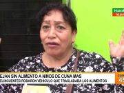 Delincuentes se roban vehículo cargado de alimentos del programa CUNA MAS