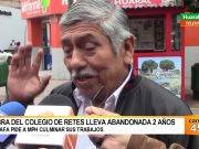 Padres de familia piden a la MPH culminar escalera en colegio de Retes