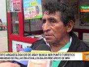 Buscan apoyo de la MPH para convertir en Recurso Turístico los restos arqueológicos de Añay