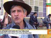 Se aprobó estudio de Factibilidad de carretera Acos – Huayllay