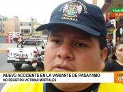 Dos accidentes se produjeron en la Variante de Pasamayo por mala visibilidad