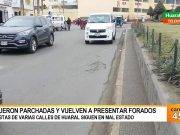 Calles de Huaral en muy mal estado pese a haber sido parchadas