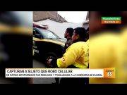 Serenazgo capturó a sujeto que robó celulares a un parroquiano