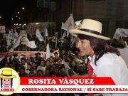 Rosita Vásquez paralizó Cañete en multitudinario cierre de Campaña