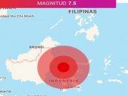 Un terremoto de magnitud 7.5 remeció el norte de Indonesia