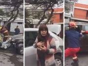 Pueblo Libre: Una mujer atropelló a dos bomberos cuando intentaba huir