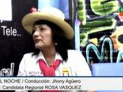 Qué Tal noche tuvo como invitada a “La Cholita” Rosa Vásquez Cuadrado