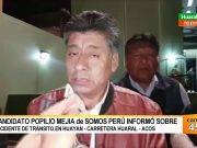 Popilio Mejía y comitiva sufre accidente C.P. Huayan – Huaral