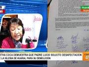 Arq. Martha Coca aclara sobre expresiones vertidas por el sacerdote Lucio Trujillo