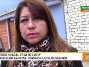 “Todo Huaral está de luto” Rosa Elena Balcázar – candidata a alcaldía de Huaral