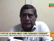 Juan Díaz envía condolencias por el fallecimiento de ex alcalde Melchor