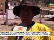 Presidente de la C.C. de Otec responsabiliza a la MPH de no realizar obra urgente en colegio
