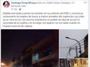 Vecinos de la calle Luis Colan se quejan vía Redes Sociales de la falta de Luz