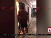 Sujeto y su amante son descubiertos por esposa dentro de suite (VÍDEO)