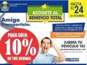 Beneficio total: paga sólo el 10 % de tus infracciones al tránsito