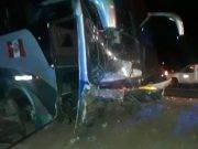 Choque entre Zbuss y camioneta Picauk dejaron varios heridos en la Variante de Pasamayo