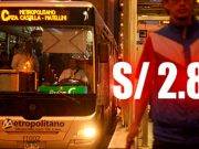 Metropolitano de Lima aumenta la tarifa de pasaje a S/2.85