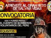 Quieres ser bombero? Esta es tú oportunidad
