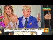 MPH habría solicitado nulidad del matrimonio entre “Korina y Mario”