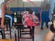 Captan a alumnas con cervezas en pleno salón de clase en Ica