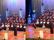 Se gradúa de la UNI y novia le pide matrimonio durante ceremonia