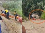 Vehículo se precipita al río Chancay en la carretera Huaral – Palpa