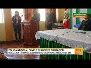 PNP celebra 30 años de su creación y recibe homenaje de la Municipalidad de Huaral