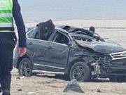 Auto se despisto y dio varias vueltas de campana en la Panamericana Norte