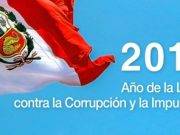 Nombre oficial del año 2019 en Perú: «Año de la lucha contra la corrupción e impunidad»