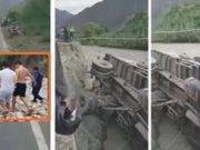 Lamentable!! Camión cae a río y deja cuatro muertos y tres desaparecidos
