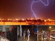 Lluvia torrencial y relámpagos alertaron a vecinos de Barranca y Huacho (Videos y Fotos)