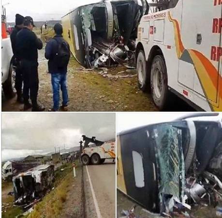 Choque de bus y camión deja 2 muertos y más de 30 heridos FOTOS ...
