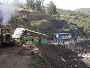 Derrumbes por lluvias torrenciales bloquean carreteras en Áncash