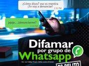 Difamación por WhatsApp podría merecer una pena de hasta tres años de cárcel