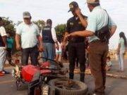 Morista fue arrollado por un camión volquete en Quilmaná FOTOS