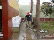 HUARAL: Se inició la fumigación de centros educativos a pocos días del inicio del año escolar.