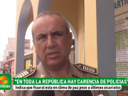 Coronel César Espino: «Desde mi perspectiva en Huaral se vive un clima de paz». Un chiste de mal gusto.