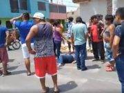 HUACHO: Dos moto taxis impactan en la intersección José Gálvez y prolongación Moore dejando a una mujer herida