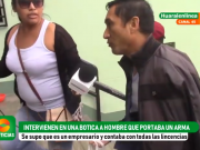 HUARAL: Intervienen en una botica a hombre que portaba un arma, pero después se supo que contaba con todas las licencias