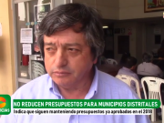 HUARAL: No se reducirán presupuestos para municipios distritales, según administrador de la MPH.