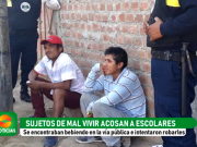 HUARAL: Sujetos de mal vivir acosan a escolares en plena vía pública e intentan robarles