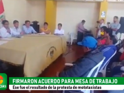 Humo blanco en la MPH: Tras protesta de los mototaxistas se firmó acuerdo para entablar una mesa de trabajo