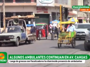 HUARAL: Actualmente existen algunos ambulantes continúan en Av. Cahuas según fizcalización