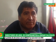 HUARAL: Directores de UGEL se comprometen a enviar cálculos tras constantes demoras en el proceso